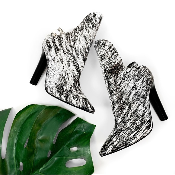 Jeffrey Campbell Shoes - Jeffrey Campbell vintage leather print booties
